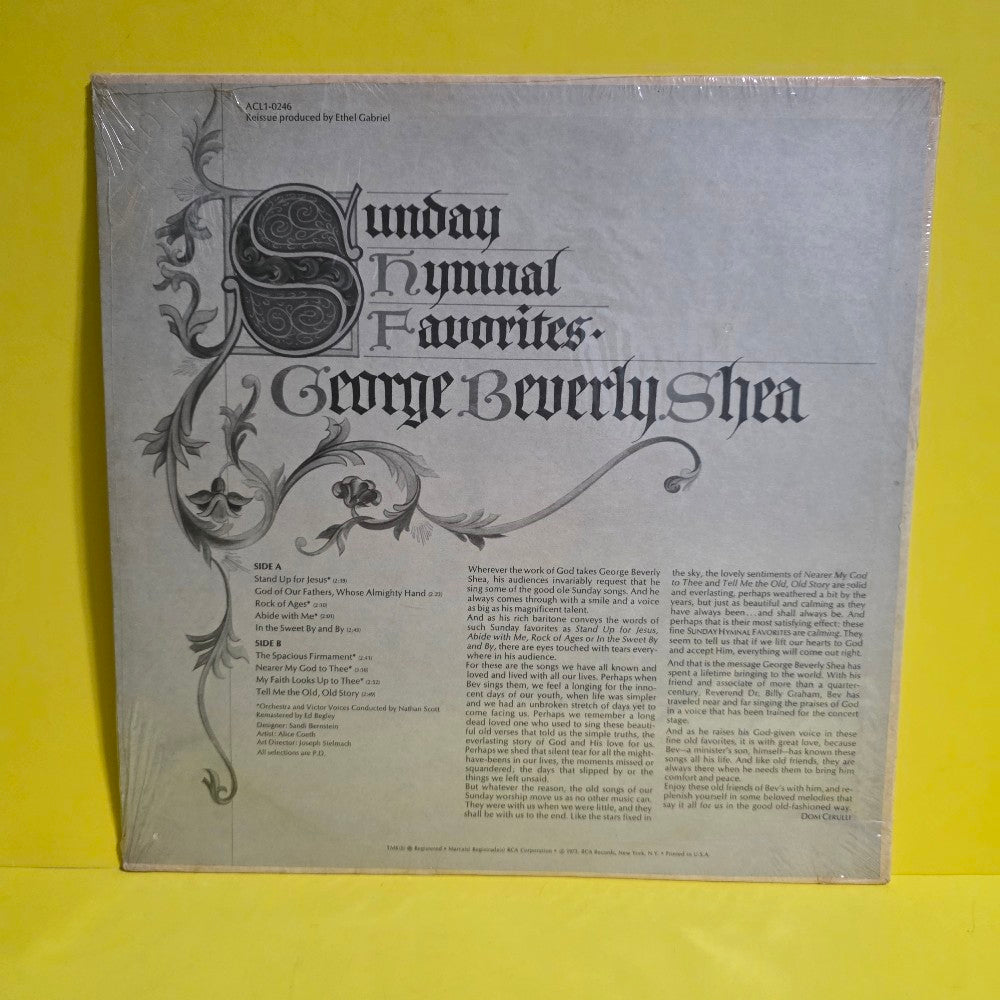 George Beverly Shea - Sunday Hymnal Favorites - 1973 - ACL1-0246 - New - Sealed - Vinyl