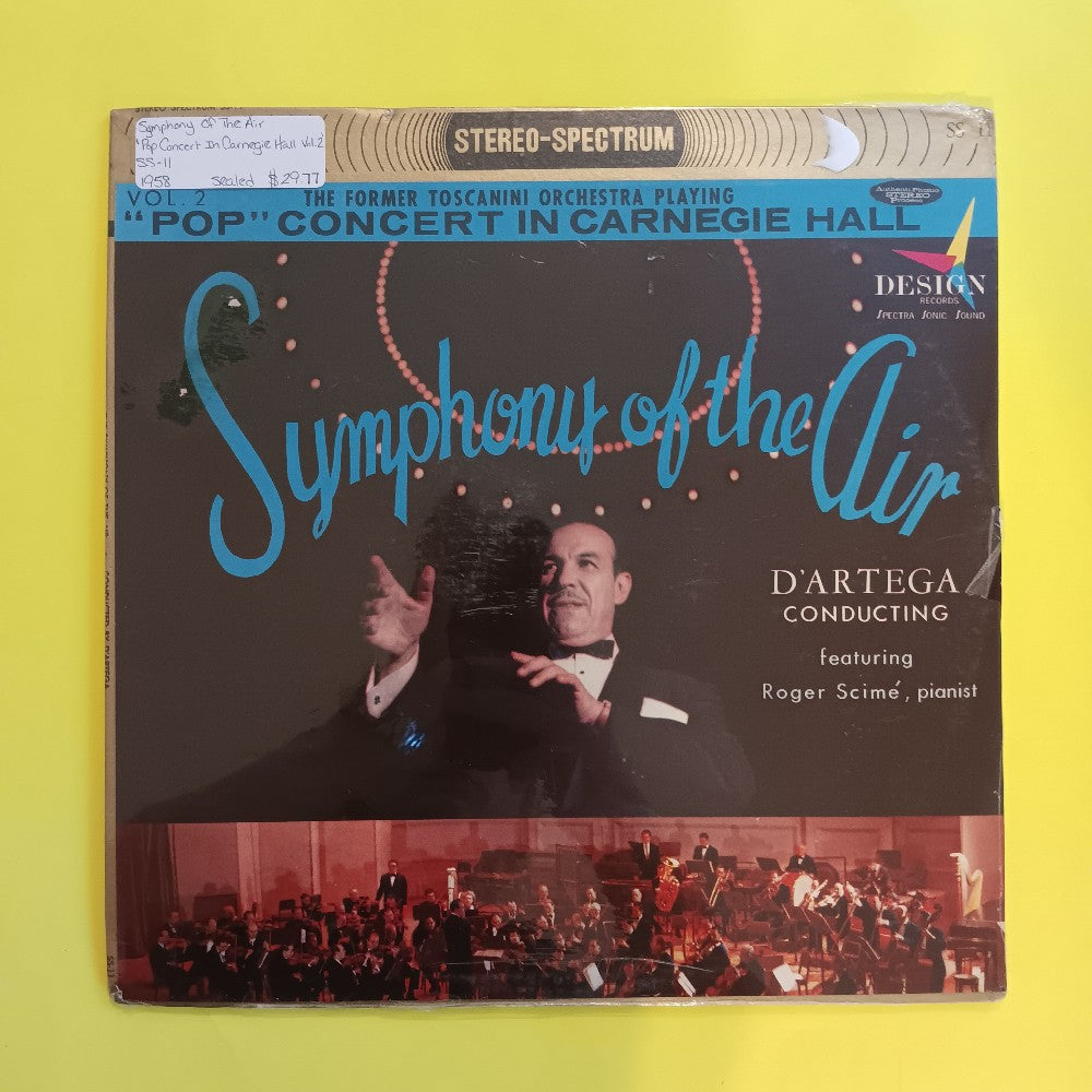 Symphony Of The Air - Pop Concert In Carnegie Hall Vol. 2 - 1958 - SS-11 - New - Sealed - Vinyl