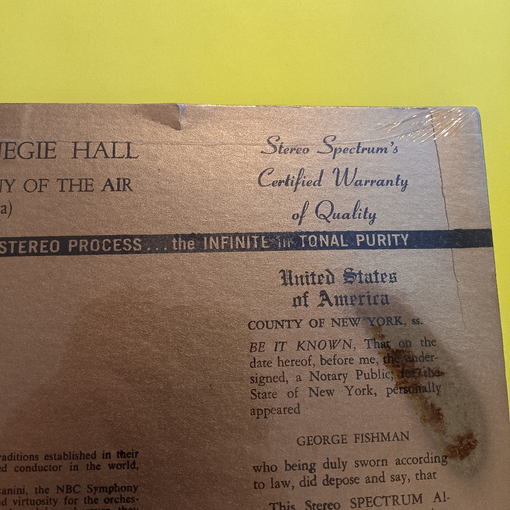 Symphony Of The Air - Pop Concert In Carnegie Hall Vol. 2 - 1958 - SS-11 - New - Sealed - Vinyl
