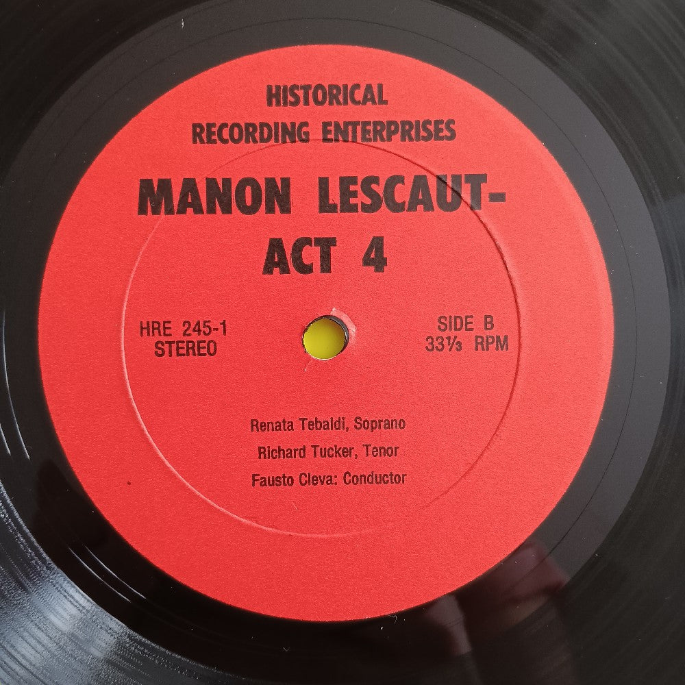 Renata Tebaldi & Richard Tucker - Chicago Lyric Opera Gala 1956 - HRE 245-1 - Used - VG++ - Vinyl