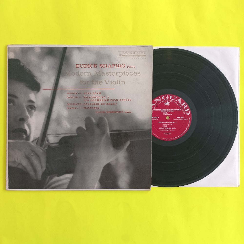 Eudice Shapiro - Plays Modern Masterpieces For The Violin - 1958 - VRS 1023 - Used - VG+ - Vinyl