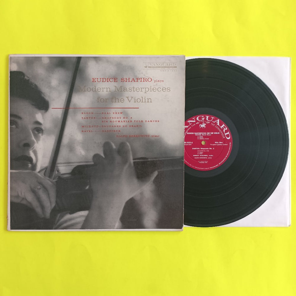 Eudice Shapiro - Plays Modern Masterpieces For The Violin - 1958 - VRS 1023 - Used - VG+ - Vinyl