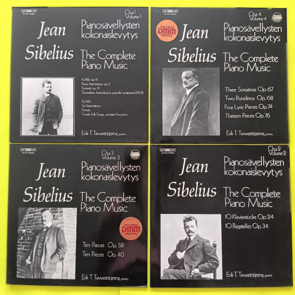 Erik Tawaststjerna - Libelous Complete Piano Music VOL 1-4 4LP LOT - BIS-LP-153 - Used - NM - Vinyl