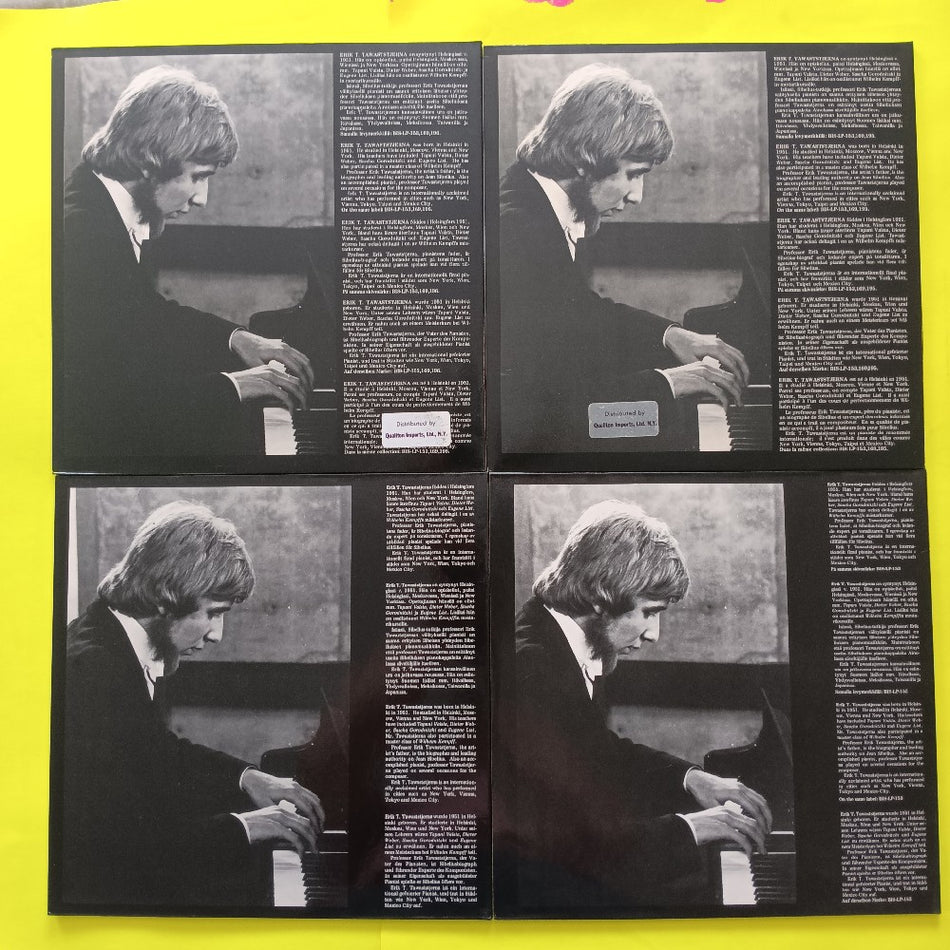 Erik Tawaststjerna - Libelous Complete Piano Music VOL 1-4 4LP LOT - BIS-LP-153 - Used - NM - Vinyl
