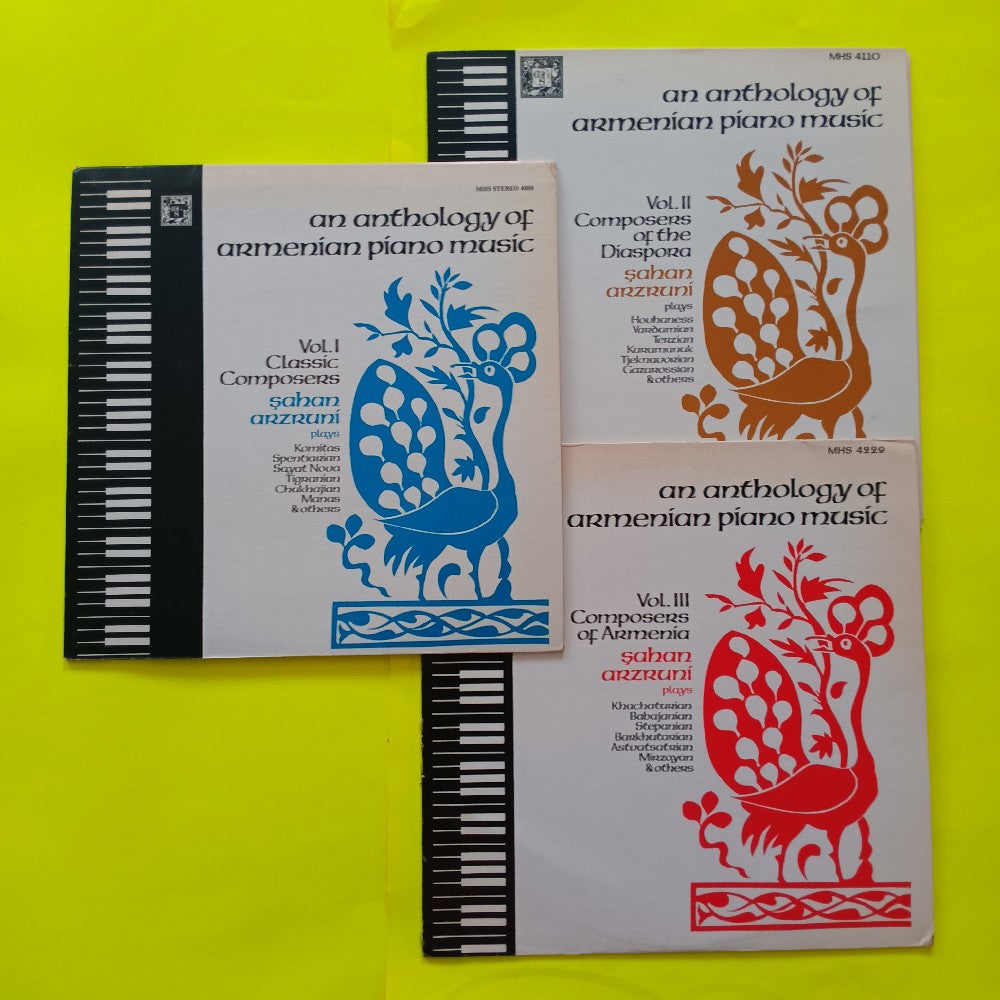 Sahan Arzruni - An Anthology Of Armenian Piano Music VOL 1-3 3 LP LOT - 1979 - MHS 4080 - Used - NM - Vinyl