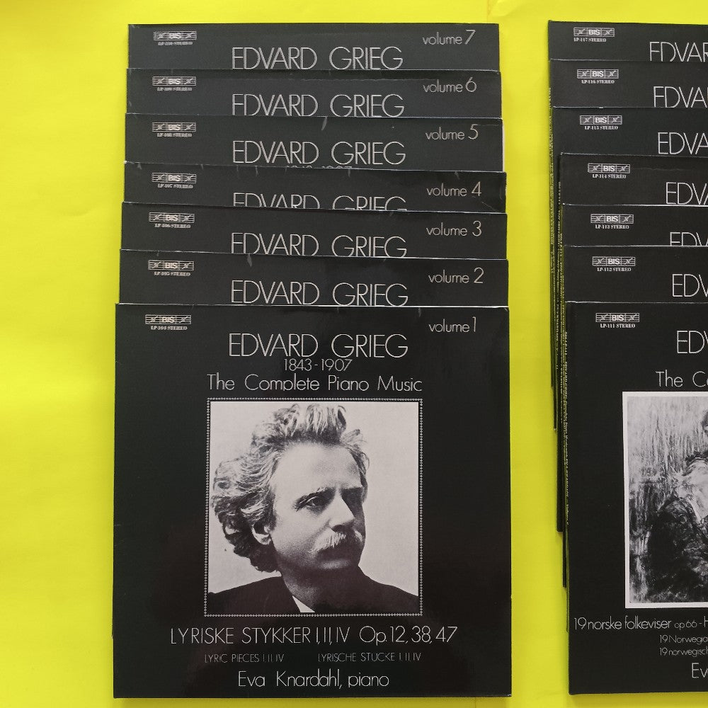 Eva Knardahl - Grieg: Complete Piano Music Vol 1-14 14x LP LOT  - 1977 - BIS LP-104 - 117 - Used - NM - Vinyl