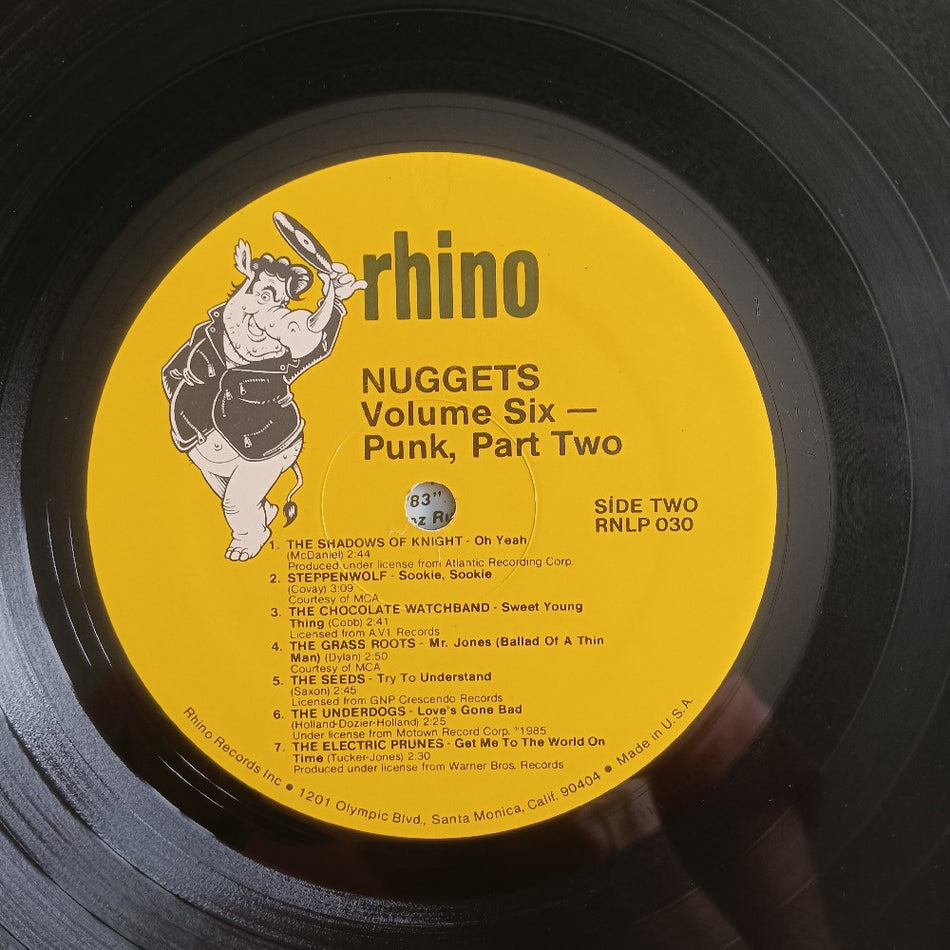 Various - Nuggets Vol 6 Punk Part II - 1985 - RNLP 030 - Used - VG++ - Vinyl