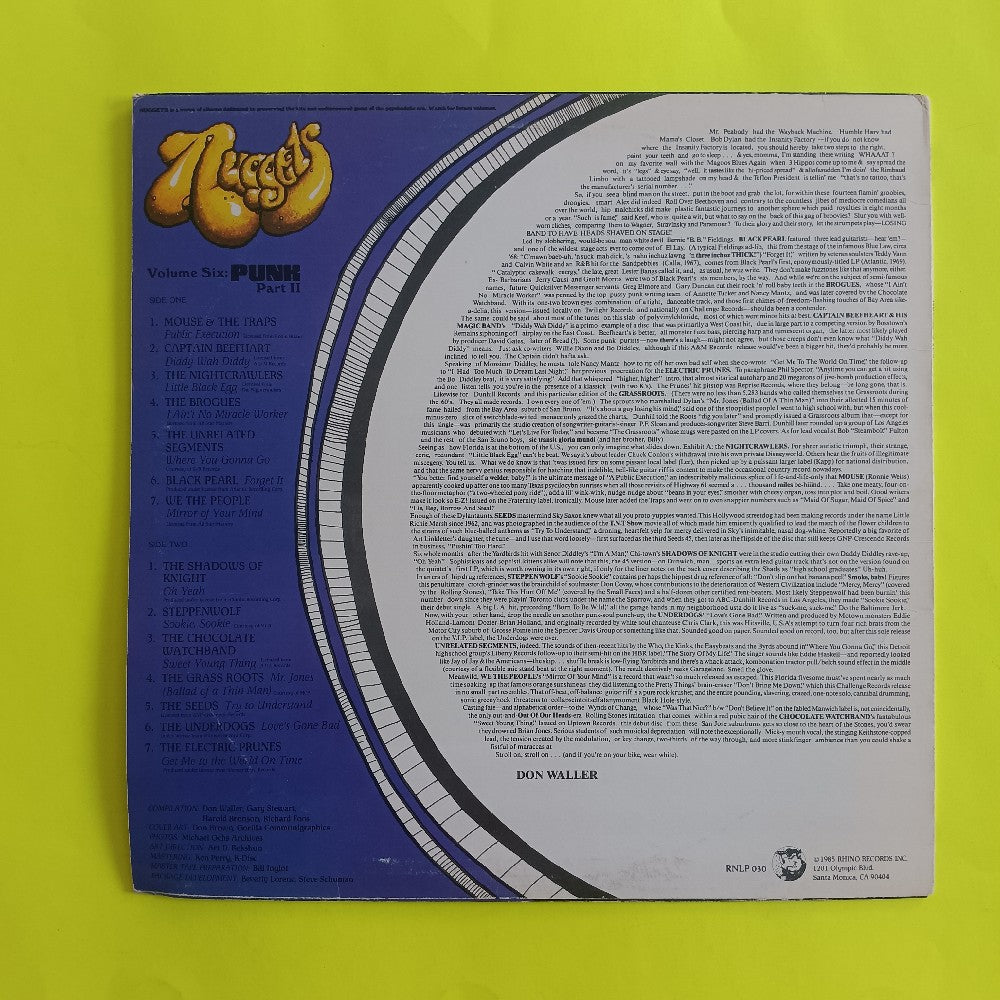 Various - Nuggets Vol 6 Punk Part II - 1985 - RNLP 030 - Used - VG++ - Vinyl
