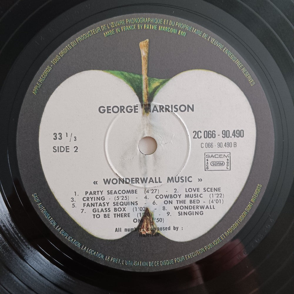 George Harrison - Wonderwall Music FRANCE - 1968 - 2C 066-90490 - Used - EX - Vinyl