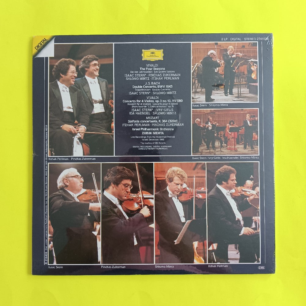 Zubin Mehta / Zuckerman/ Stern / Perlman/ Mintz - The Four Seasons / Double Concerto - 1983 - 2741 026 - New - Sealed - Vinyl