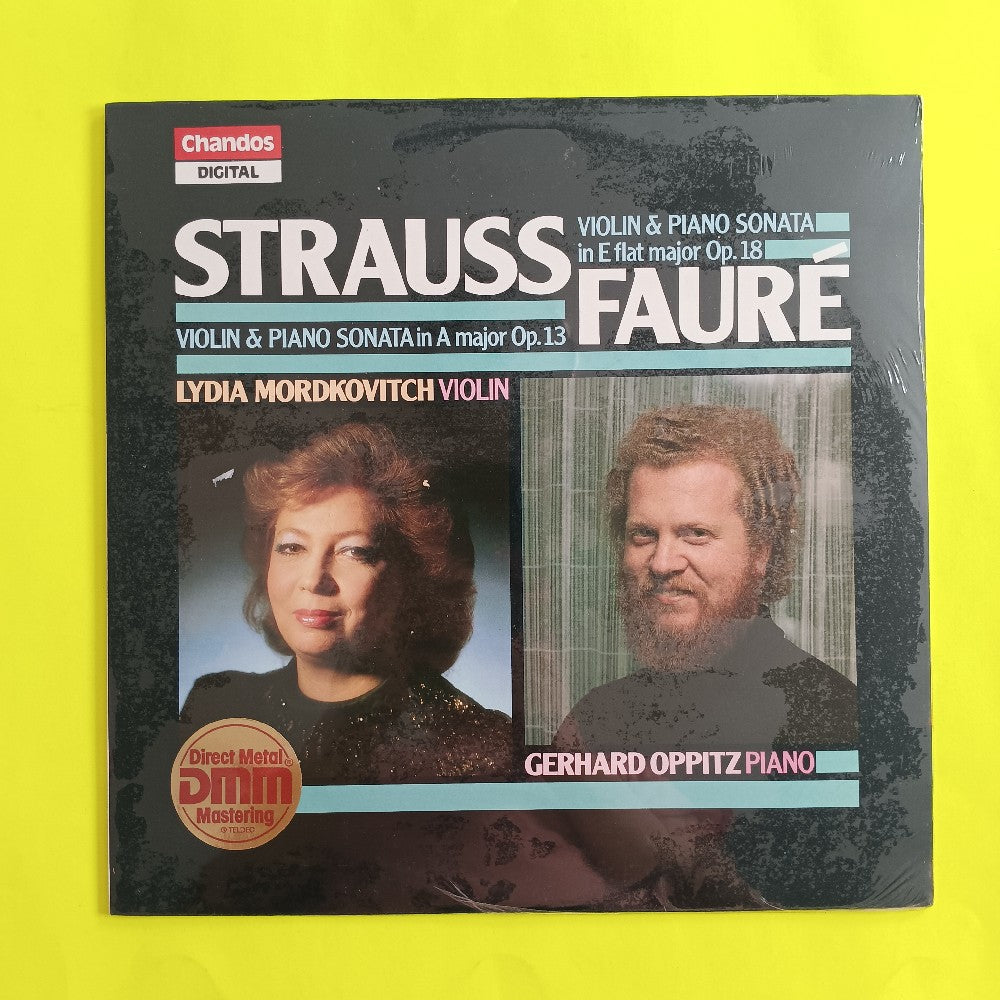 Lydia Mordkovitch / Gerhard Oppitz - Strauss: Violin & Piano Sonata E Flat Op. 18 / Faure: A Major Op. 13 - 1985 - ABRD 1151 - New - Sealed - Vinyl