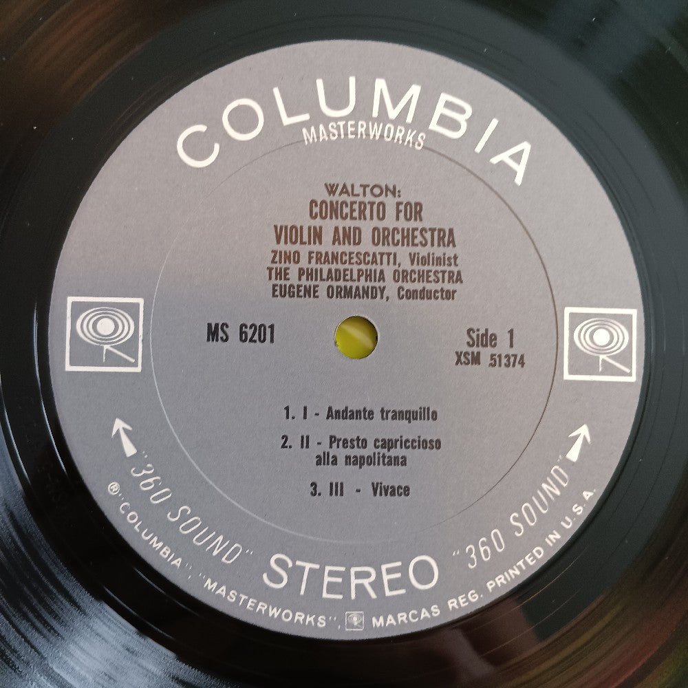 Zino Francescatti PROMO - Concerto For Violin & Orchestra / Symphonie Espagnole - 1960 - MS 6201 - Used - VG++ - Vinyl