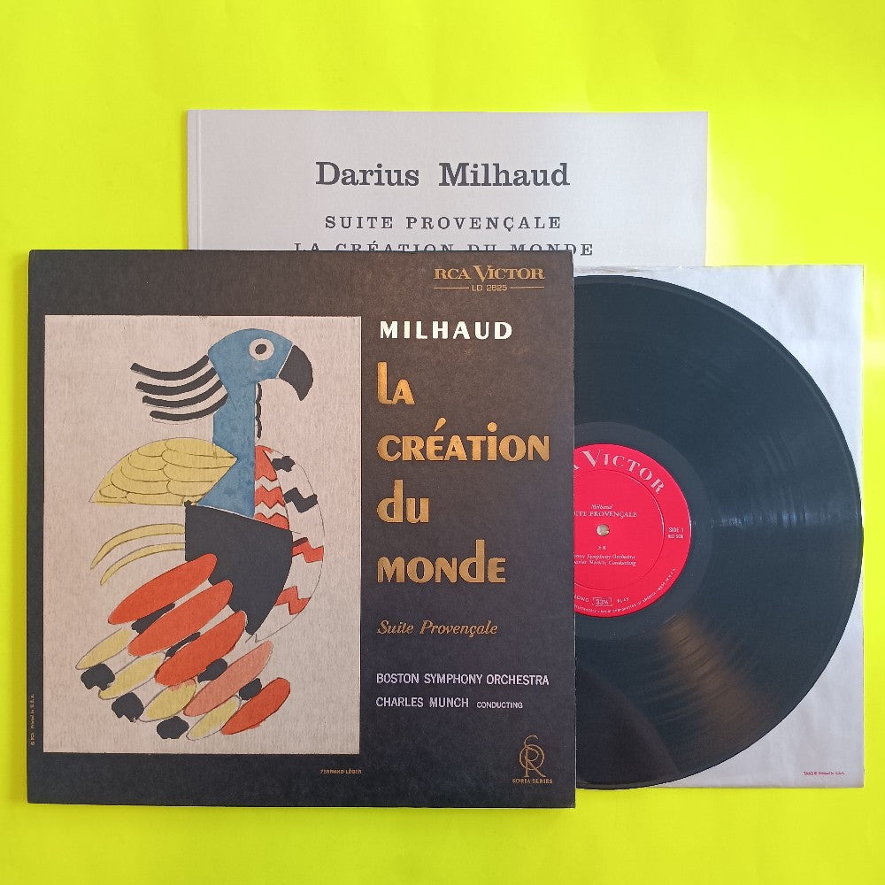 Charles Munch / Milhaud  - La Creation Du Monde - 1962 - LD 2625 - Used - VG++ - Vinyl