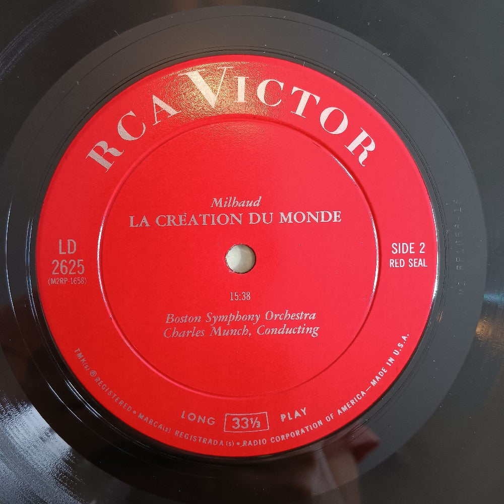 Charles Munch / Milhaud  - La Creation Du Monde - 1962 - LD 2625 - Used - VG++ - Vinyl