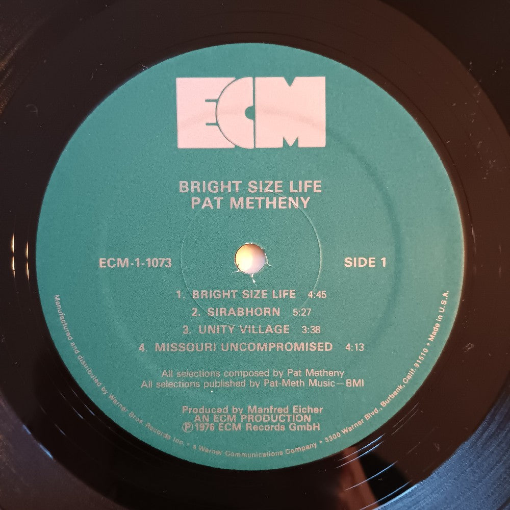 Pat Methany - Bright Size Life - 1979 - ECM-1-1073 - Used - EX - Vinyl