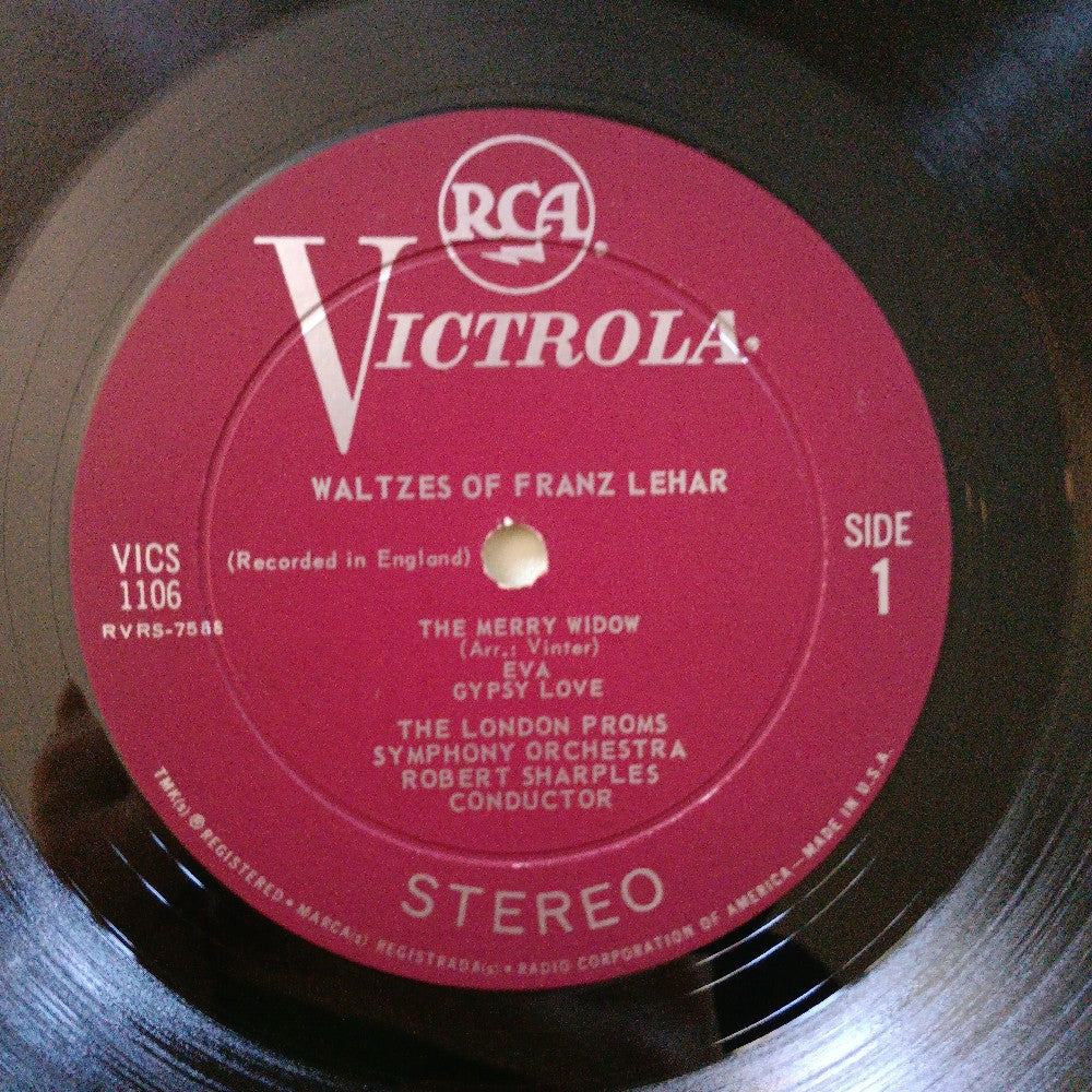 Franz Legar / Robert Sharples - The Merry Widow & Other Waltzes - 1965 - VICS-1106 - Used - VG++ - Vinyl