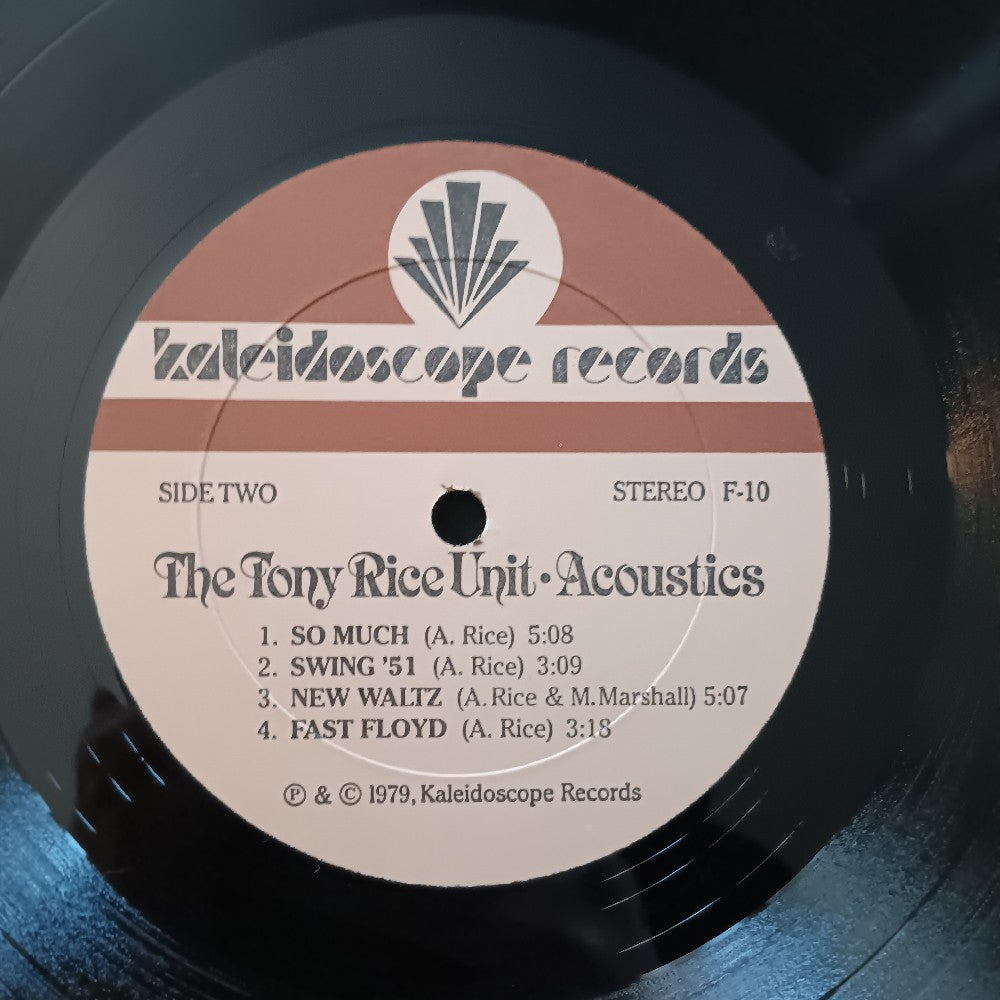 The Tony Rice Unit - Acoustics - 1979 - Kaleidoscope F-10 - Used - EX - Vinyl