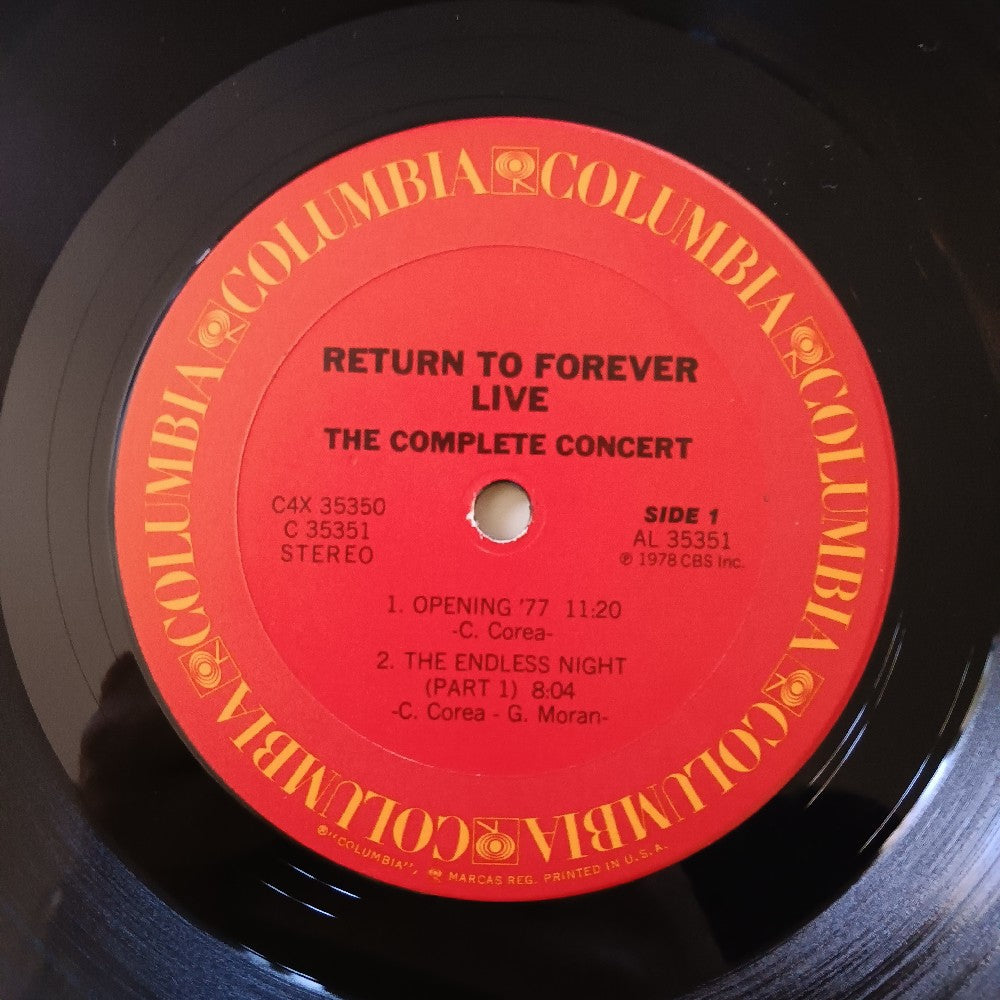 Return To Forever - Live - The Complete Concert 4LP Box Set - 1978 - C4X 35350 - Used - VG++ - Vinyl