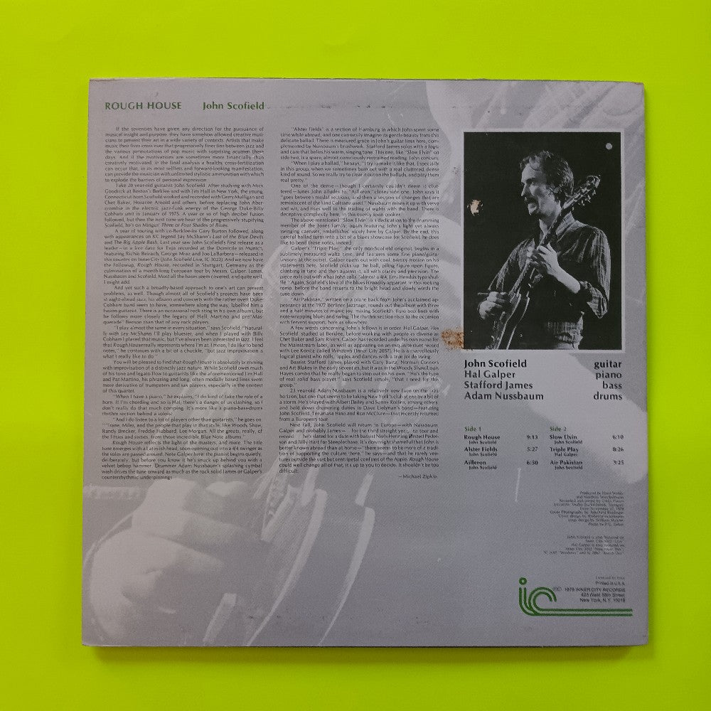 John Scofield - Rough House - 1979 - IC 3030 - Used - VG++ - Vinyl