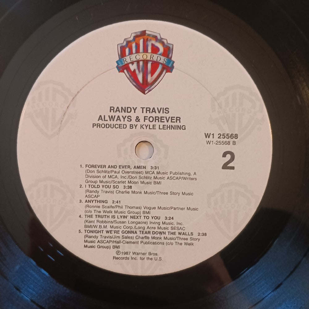 Randy Travis - Always & Forever PROMO CLUB EDITION - 1987 - W1 25568 - Used - VG++ - Vinyl