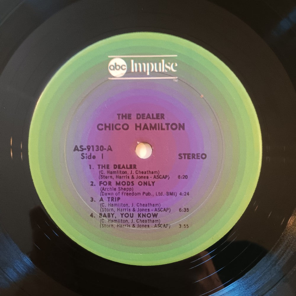 Chico Hamilton / Larry Coryell - The Dealer GREEN / PURPLE Target Label - AS 9130 - Used - VG++ - Vinyl