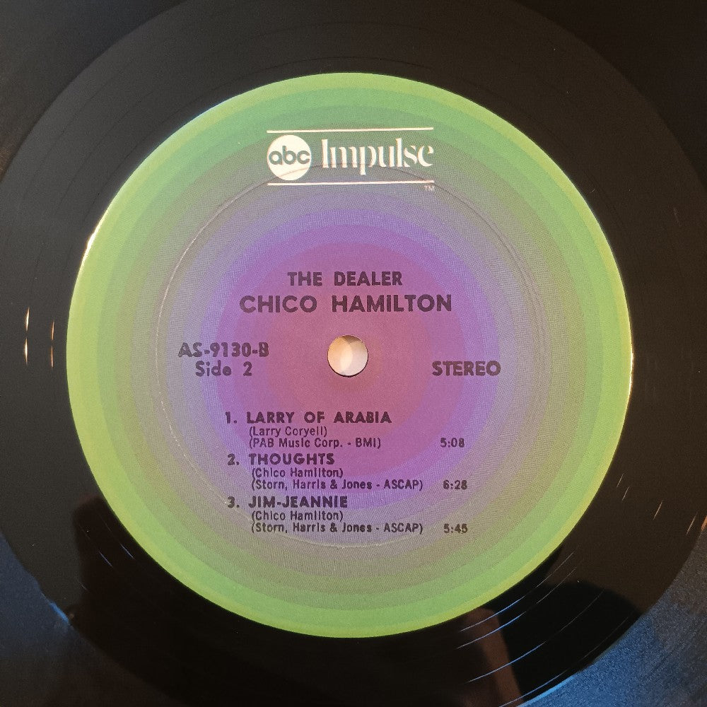 Chico Hamilton / Larry Coryell - The Dealer GREEN / PURPLE Target Label - AS 9130 - Used - VG++ - Vinyl