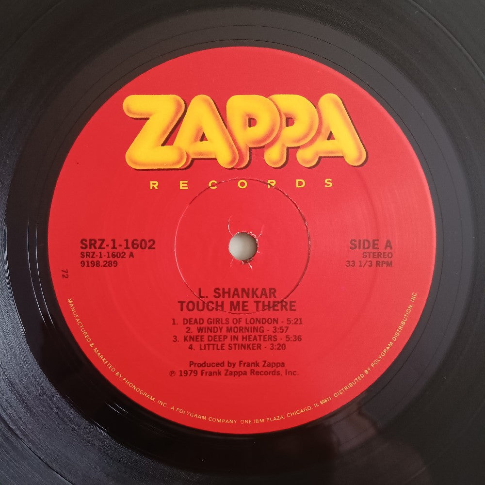 L. Shankar - Touch Me There PROMO - 1979 - SRZ-1-1602 - Used - VG++ - Vinyl