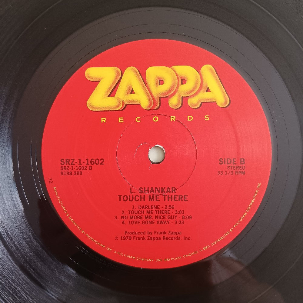 L. Shankar - Touch Me There PROMO - 1979 - SRZ-1-1602 - Used - VG++ - Vinyl