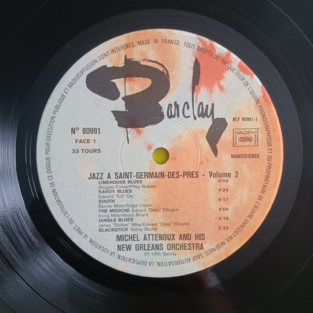 Various - Jazz A Saint-Germain-Des-Pres FRANCE - 1976 - 80 990/91 - Used - EX - Vinyl