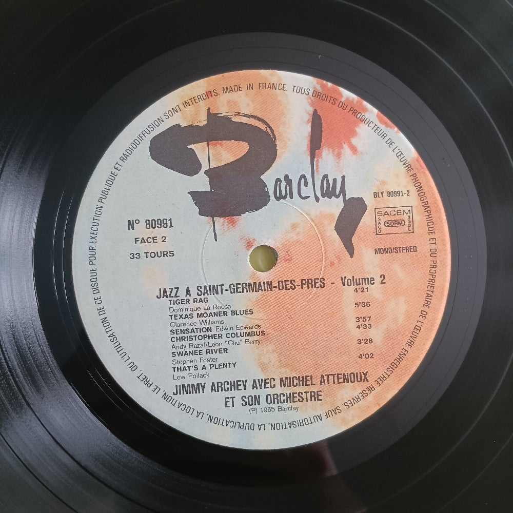 Various - Jazz A Saint-Germain-Des-Pres FRANCE - 1976 - 80 990/91 - Used - EX - Vinyl