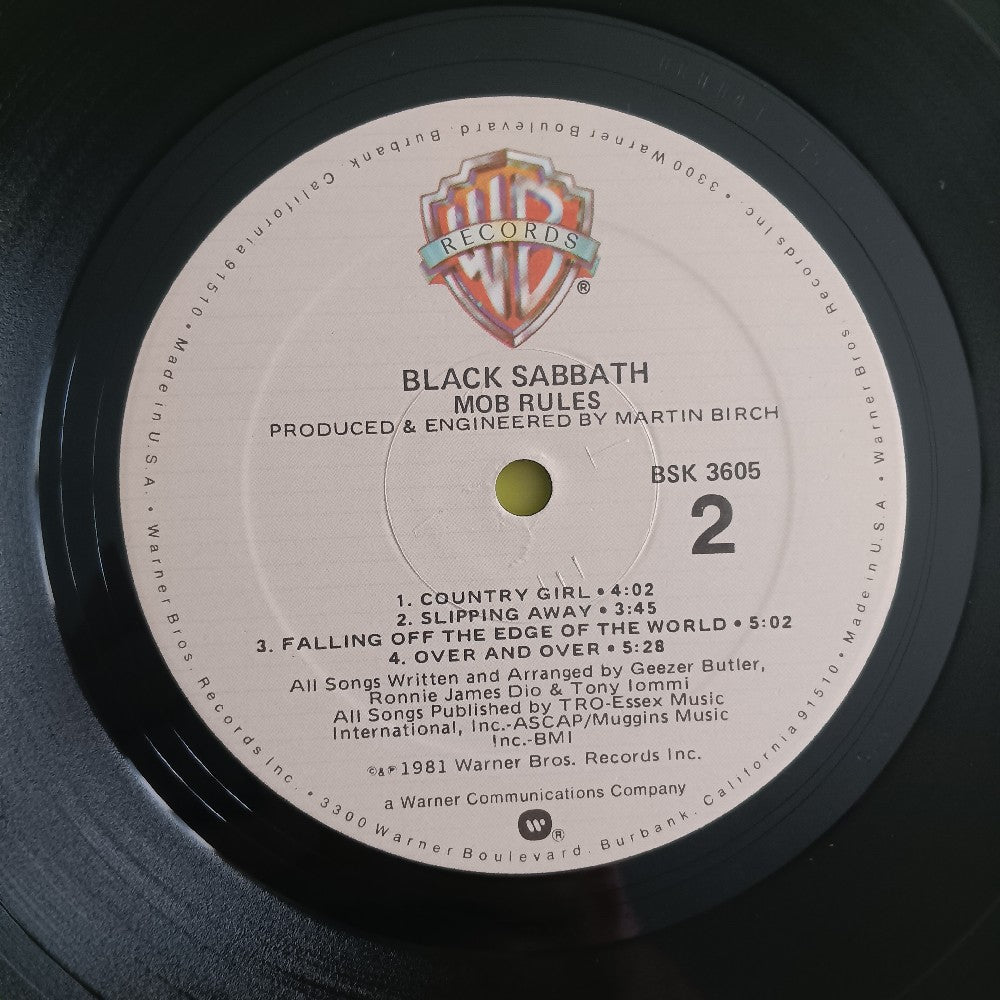 Black Sabbath - Mob Rules - 1981 - BSK 3605 - Used - VG++ - Vinyl