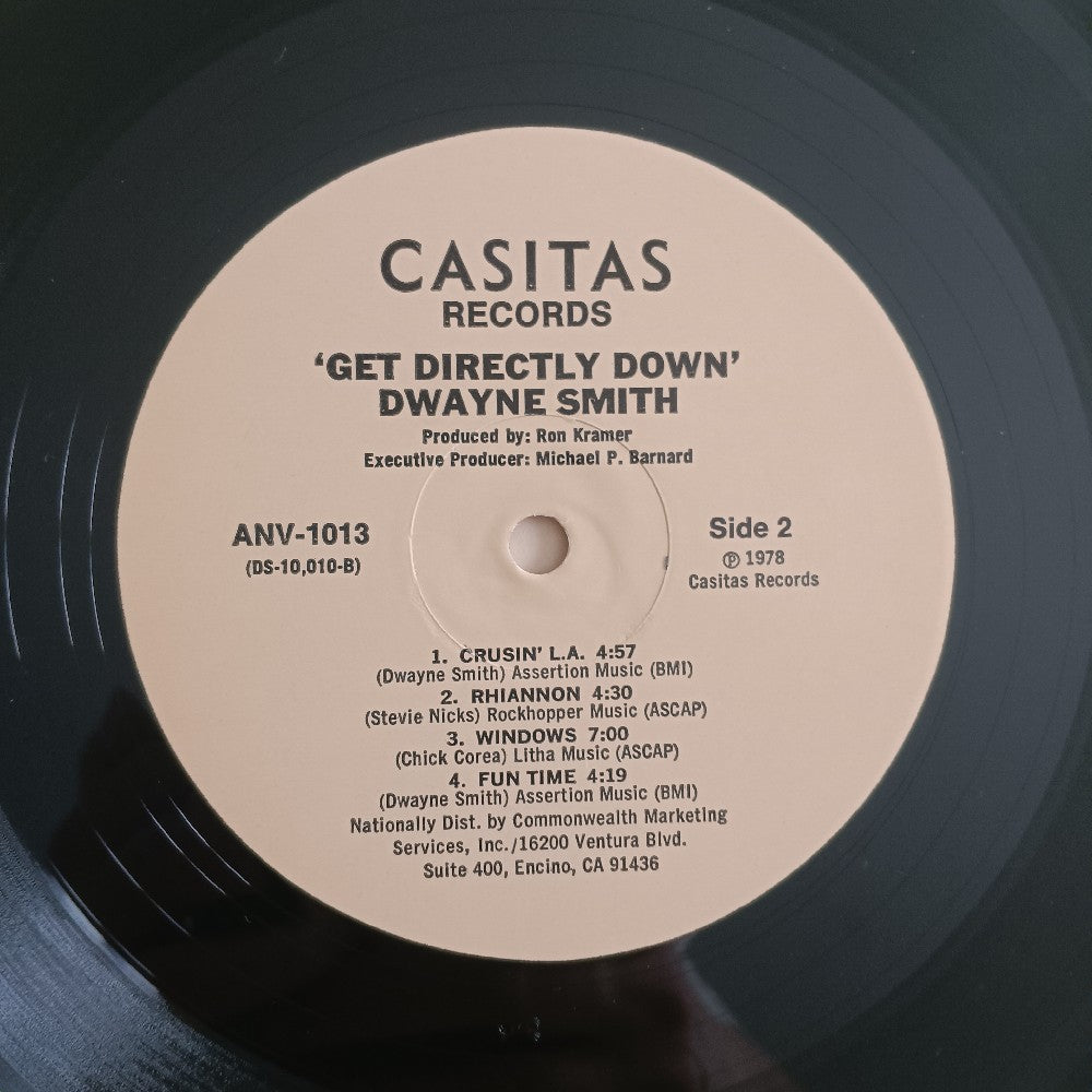 Dwayne Smith - Get Directly Down - 1978 - ANV-1013 - Used - EX - Vinyl
