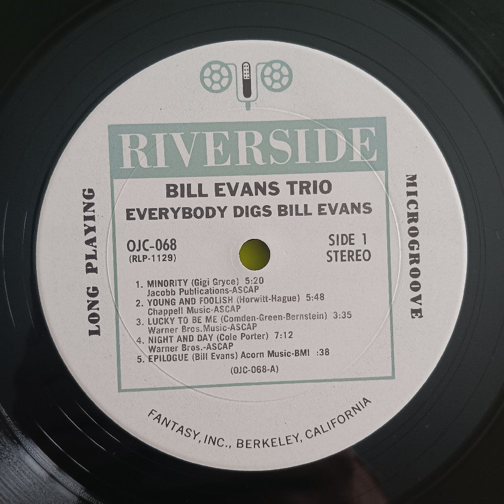 Bill Evans  - Everybody Digs Bill Evans - 1983 - OJC 068 - Used - VG++ - Vinyl