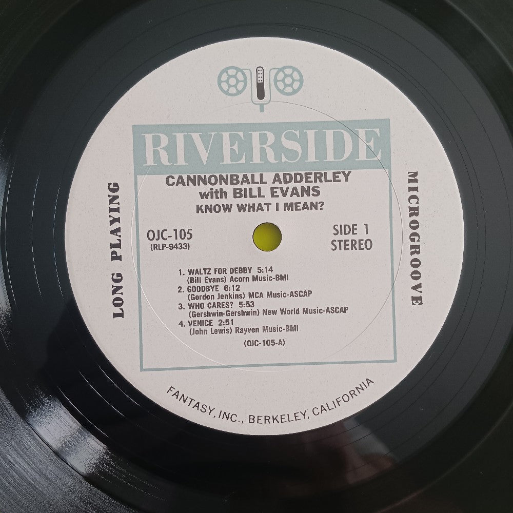 Cannonball Adderley & Bill Evans - Know What I Mean? - 1984 - OJC 105 - Used - EX - Vinyl