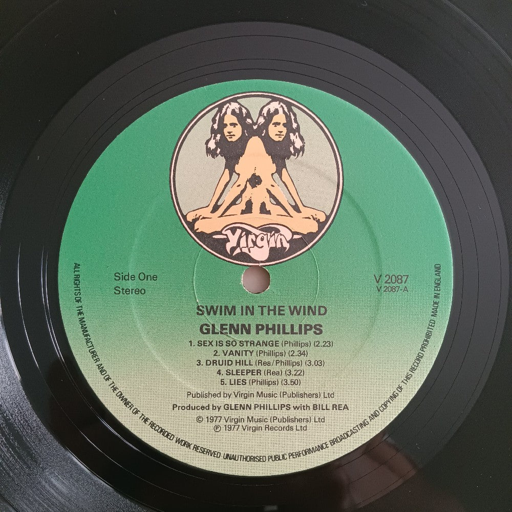 Glenn Phillips - Swim In The Wind UK - 1977 - V2087 - Used - EX - Vinyl
