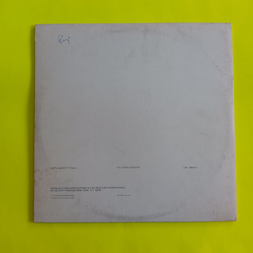 Keith Jarrett - The Koln Concert RL Sterling - 1975 - ECM 1064/65 - Used - VG++ - Vinyl