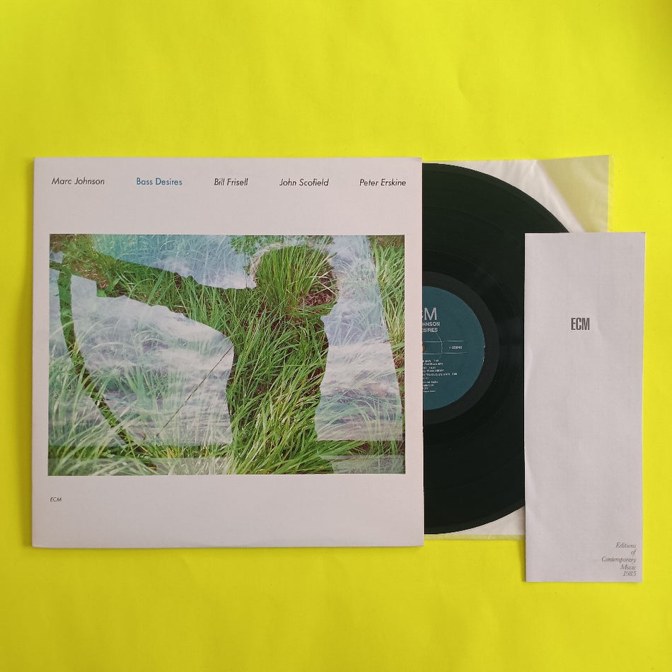 Marc Johnson /Frisell Scofield Erskine - Bass Desires - 1986 - 1-25040 ECM 1299 - Used - VG++ - Vinyl