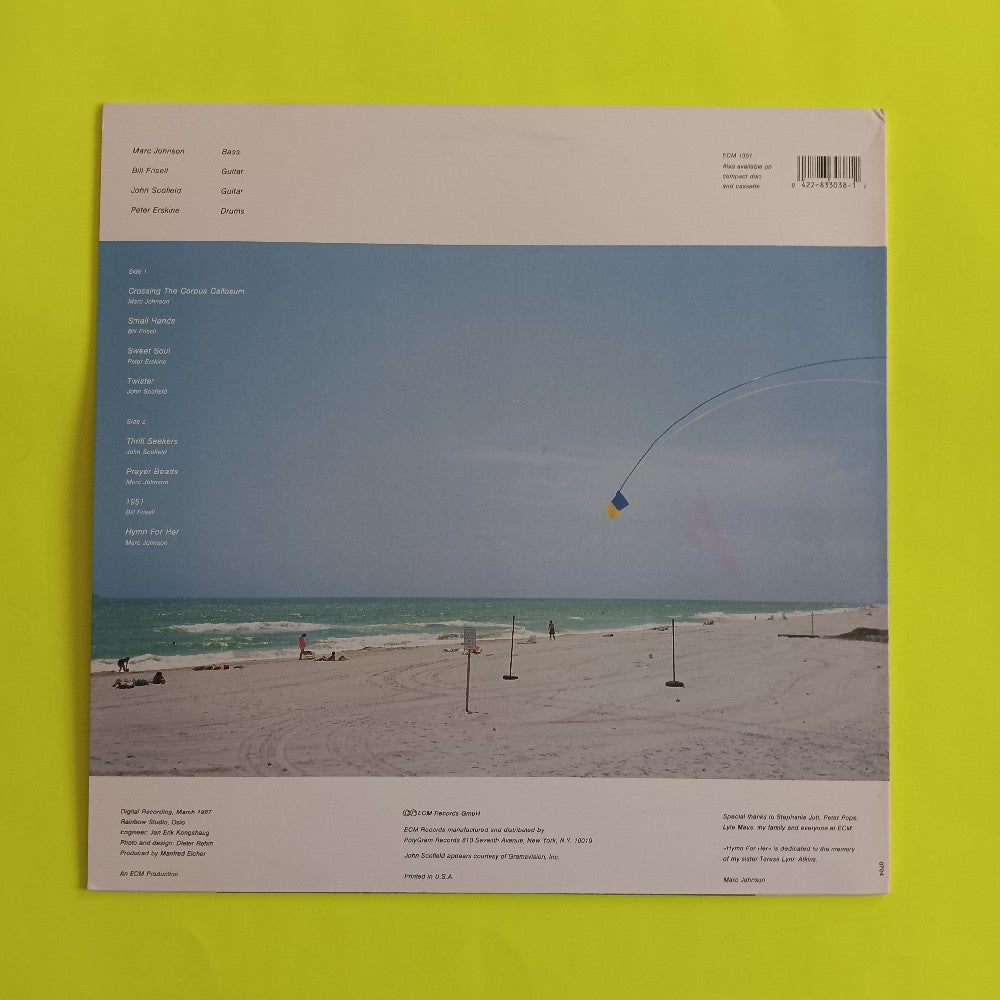Marc Johnson's Bass Desires - Second Sight - 1987 - ECM 1351 833-038-1 - Used - NM - Vinyl