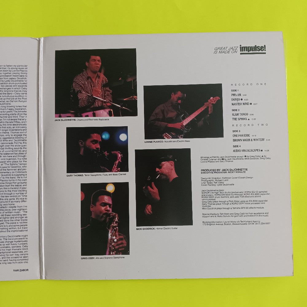 Jack DeJohnette's Special Edition - Audio Visualscapes PROMO - 1988 - MCA2-8029 - Used - EX - Vinyl