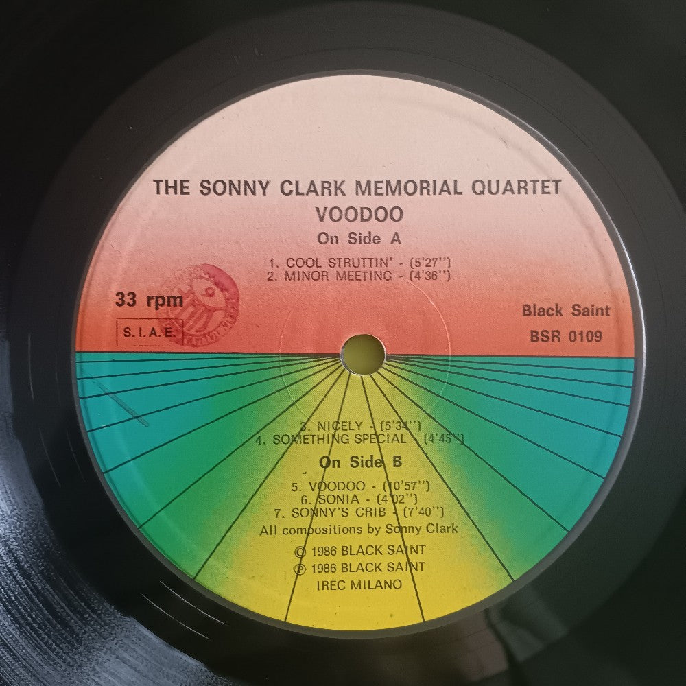 Sonny Clark Memorial Quartet - Voodoo ITALY - 1986 - BSR 0109 - Used - EX - Vinyl