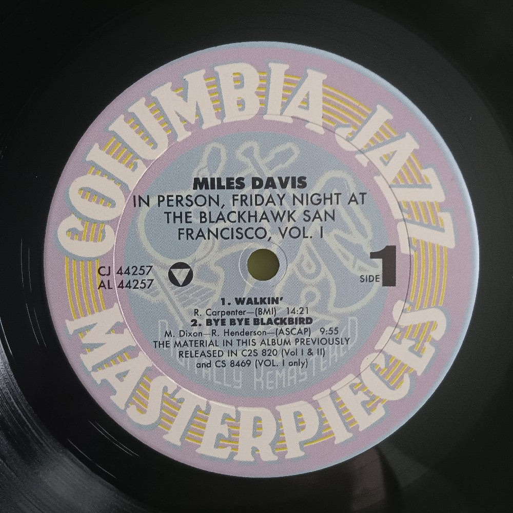 Miles Davis - In Person, Friday Night At The Blackhawk Vol 1 PROMO - 1988 - CJ 44257 - Used - NM - Vinyl