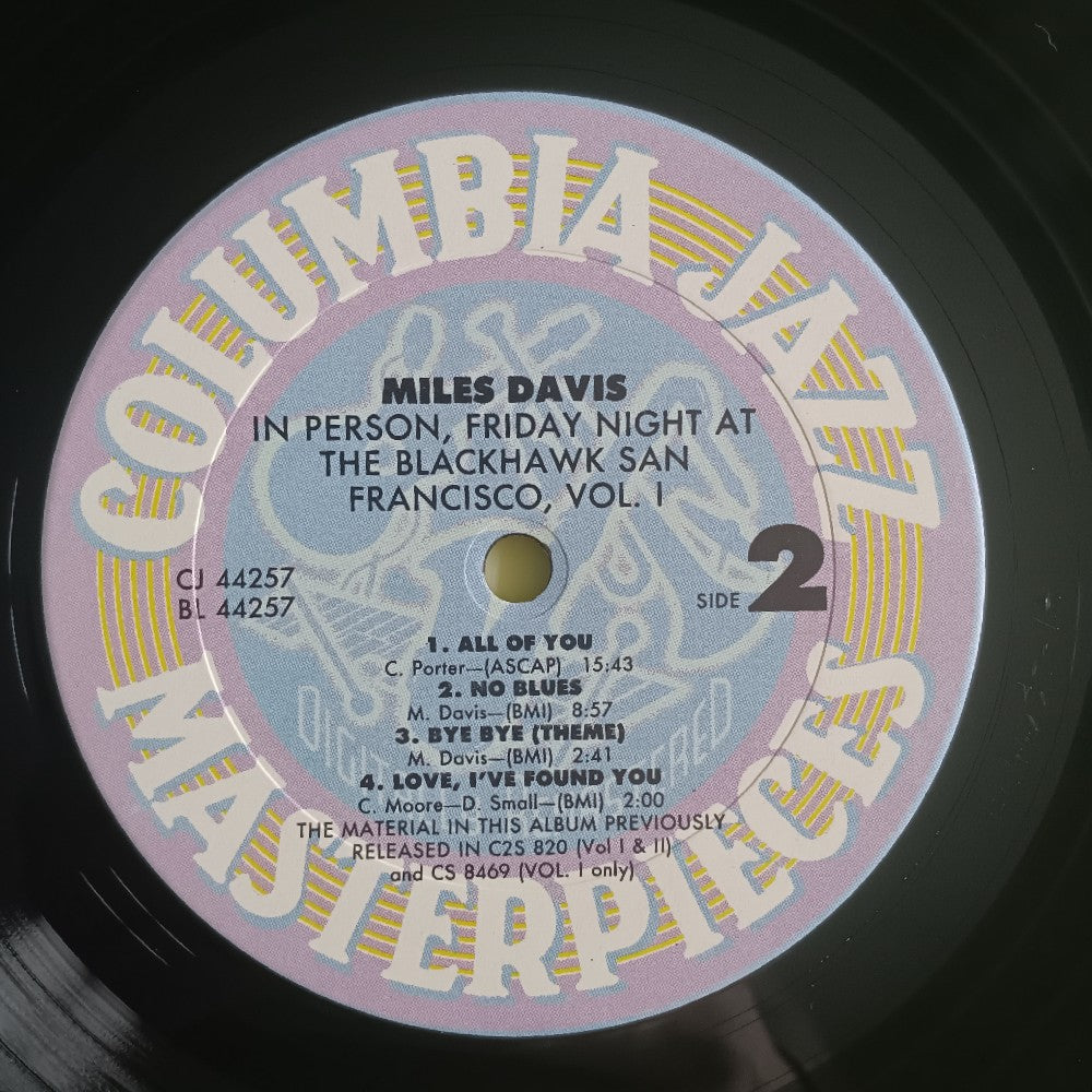 Miles Davis - In Person, Friday Night At The Blackhawk Vol 1 PROMO - 1988 - CJ 44257 - Used - NM - Vinyl