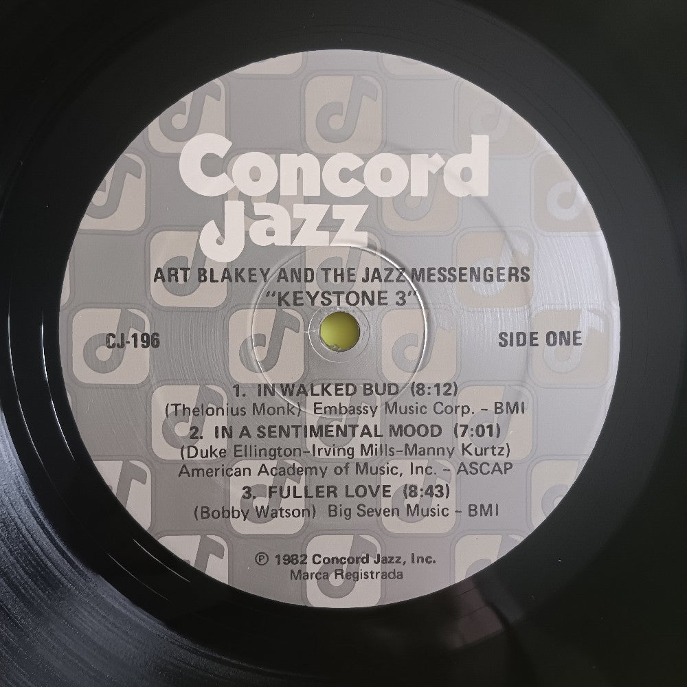 Art Blakey & The Jazz Messengers - Keystone 3 - 1982 - CJ-196 - Used - EX - Vinyl