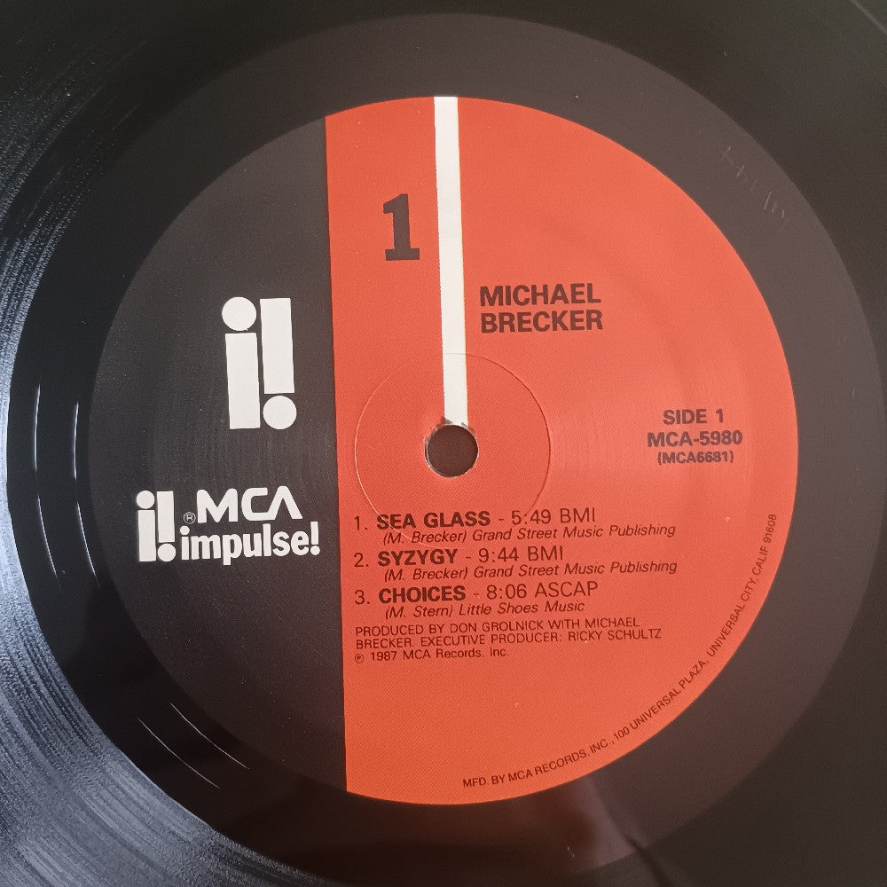 Michael Brecker - Michael Brecker / Self Titled - 1987 - MCA 5980 - Used - VG++ - Vinyl
