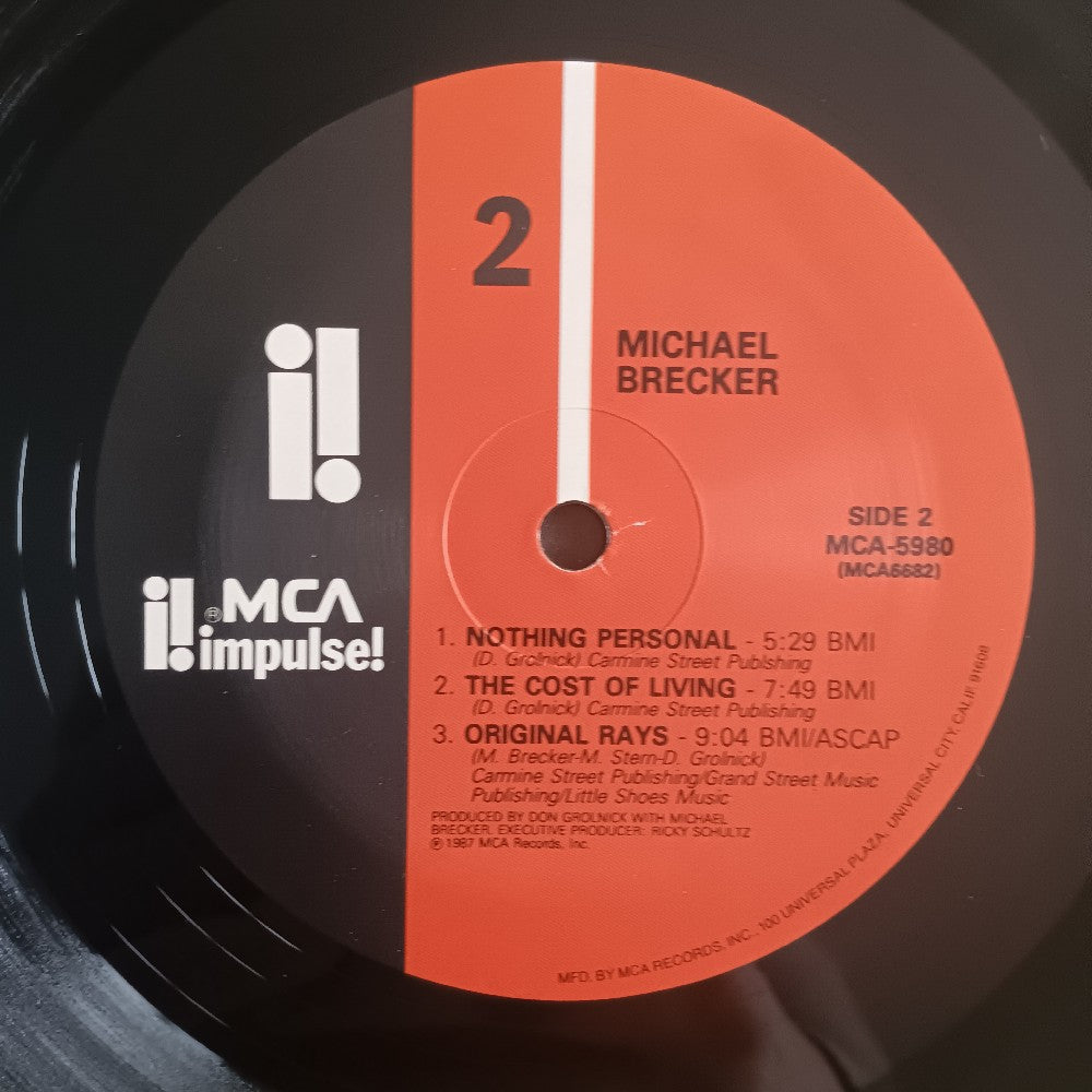 Michael Brecker - Michael Brecker / Self Titled - 1987 - MCA 5980 - Used - VG++ - Vinyl