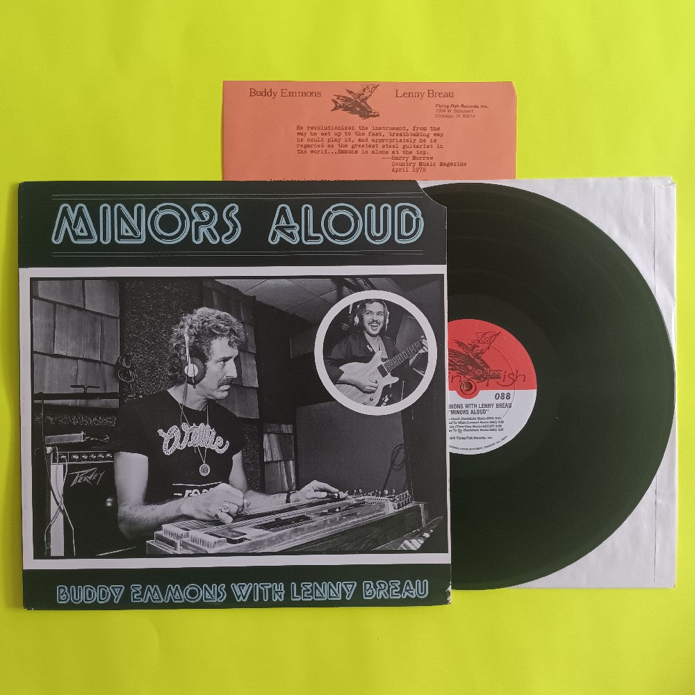 Buddy Emmons With Lenny Breau - Minors Aloud W. Insert - 1979 - Flying Fish 088 - Used - EX - Vinyl
