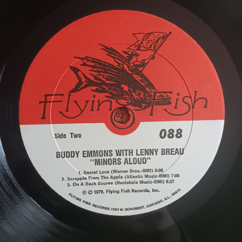 Buddy Emmons With Lenny Breau - Minors Aloud W. Insert - 1979 - Flying Fish 088 - Used - EX - Vinyl