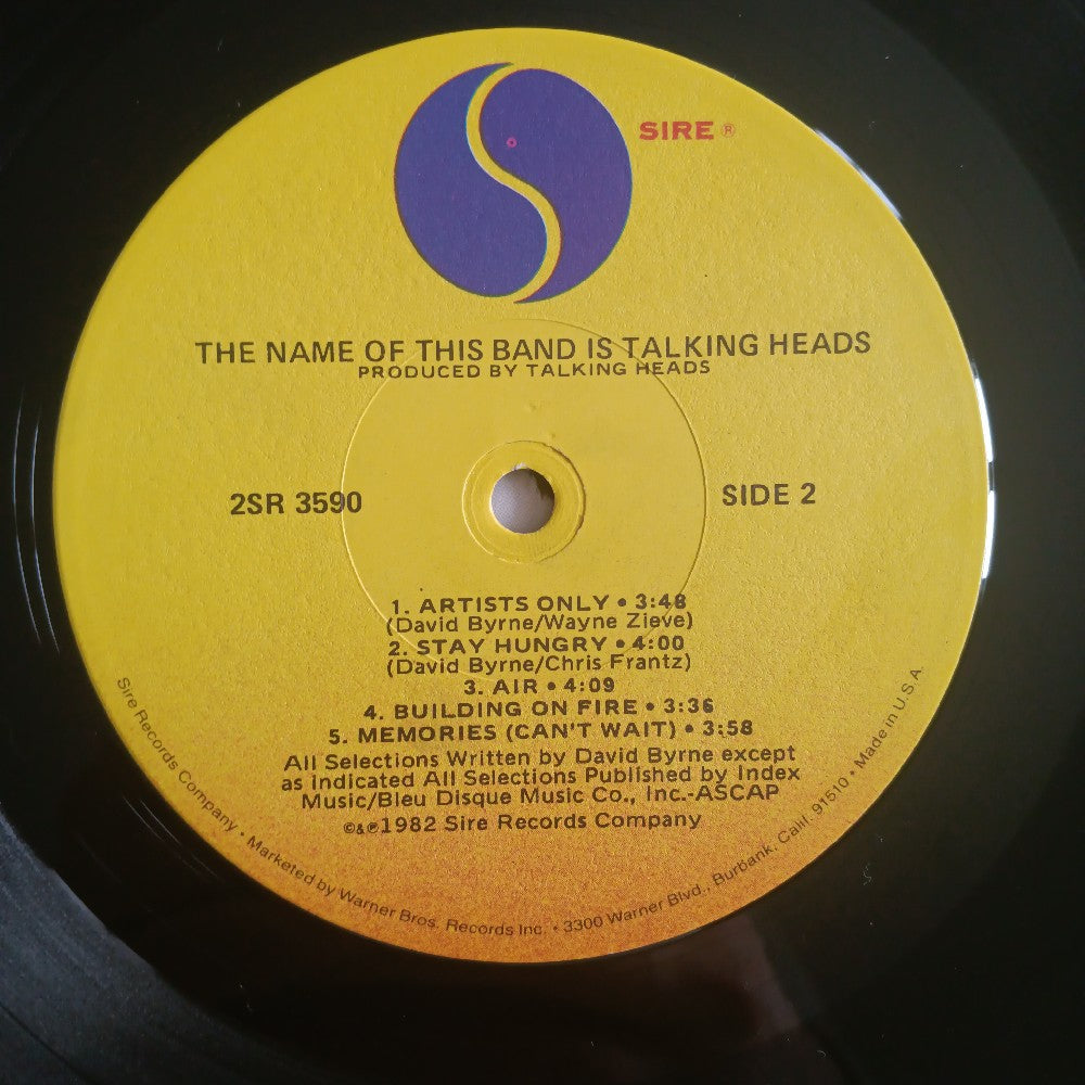 Talking Heads - The Name Of This Band Is Talking Heads - 1982 - 2SR 3570 - Used - EX - Vinyl