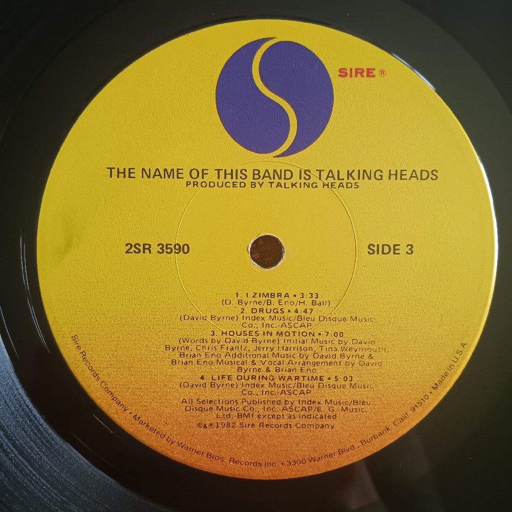 Talking Heads - The Name Of This Band Is Talking Heads - 1982 - 2SR 3570 - Used - EX - Vinyl