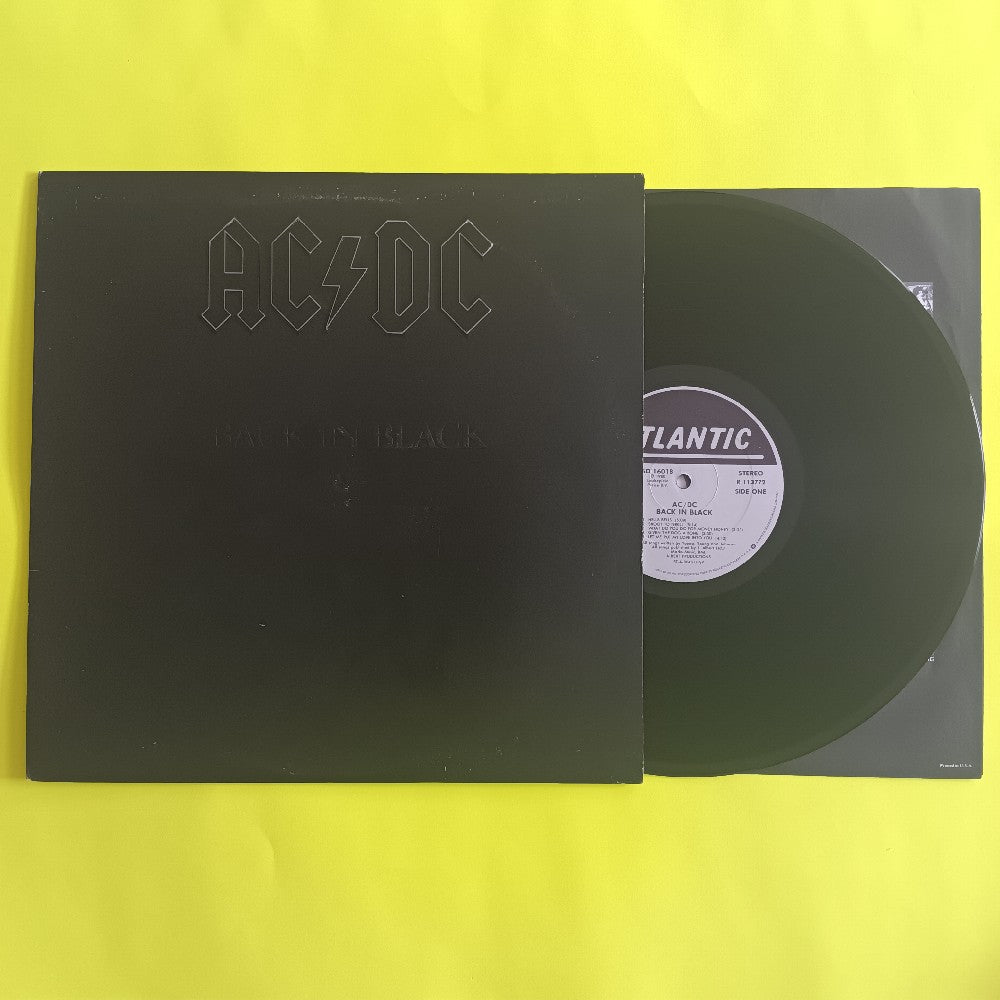 AC/DC - Back In Black EMBOSSED CLUB EDITION - 1980 - SD 16018 / R113772 - Used - VG++ - Vinyl